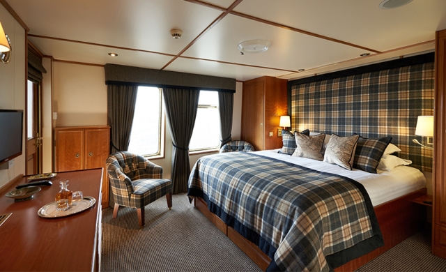 The Isle of Bute cabin on the Hebridean Princess cruise ship of Hebridean Island Cruises