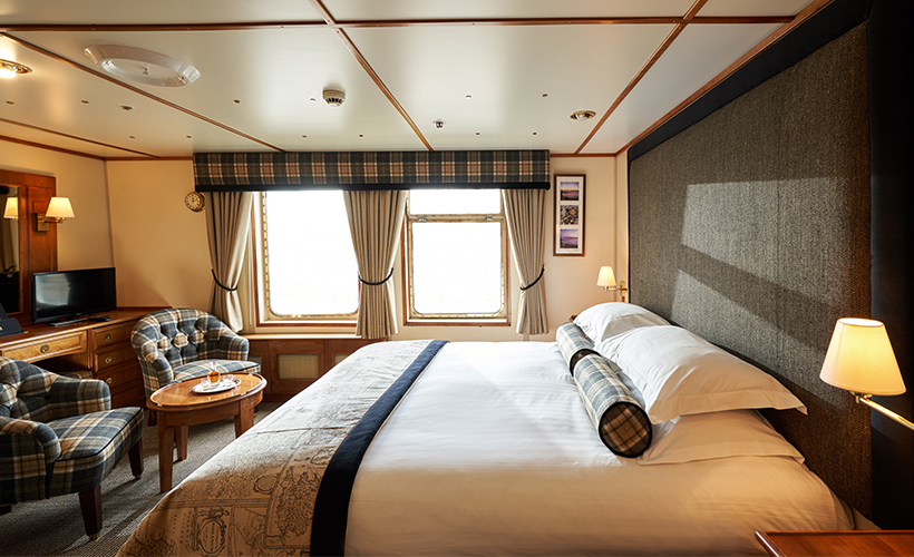 The Isle of Danna cabin on the Hebridean Princess cruise ship of Hebridean Island Cruises