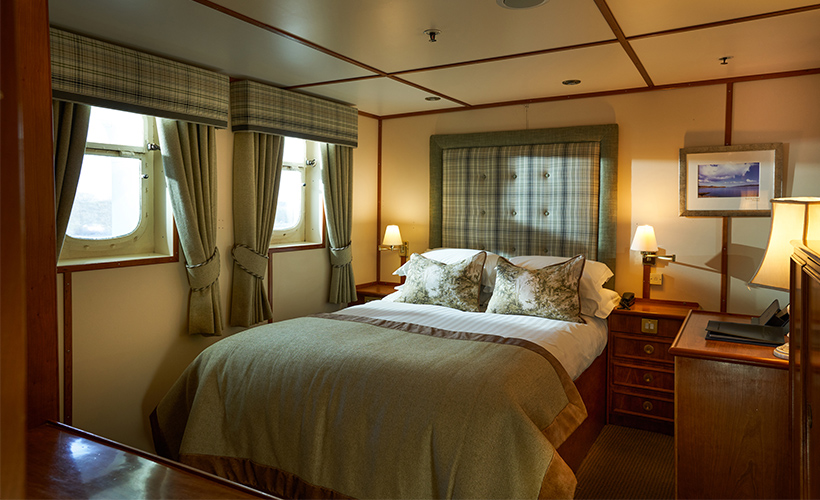 The Isle of Raasay cabin on the Hebridean Princess cruise ship of Hebridean Island Cruises