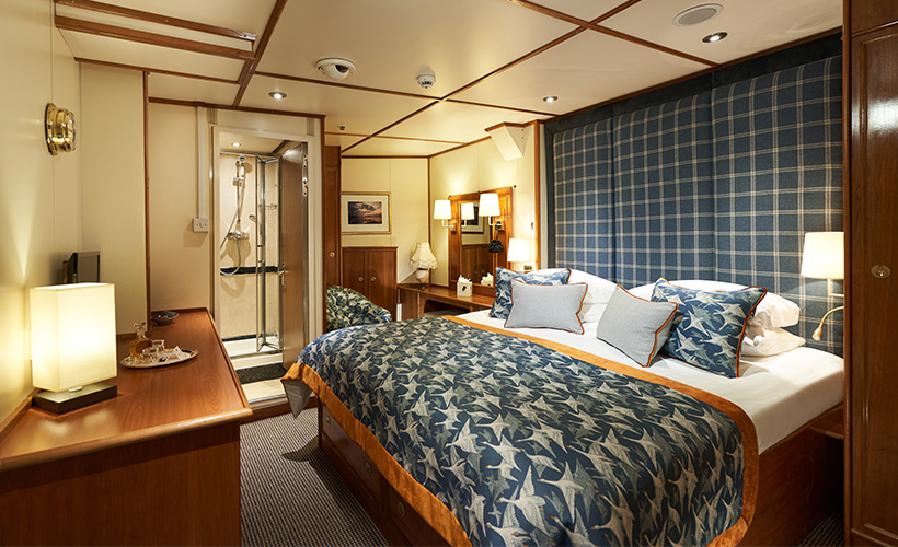 The Loch Crinan cabin on the Hebridean Princess cruise ship of Hebridean Island Cruises