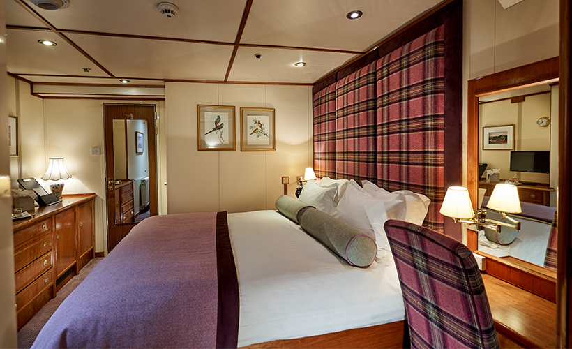 The Loch Harport cabin on the Hebridean Princess cruise ship of Hebridean Island Cruises