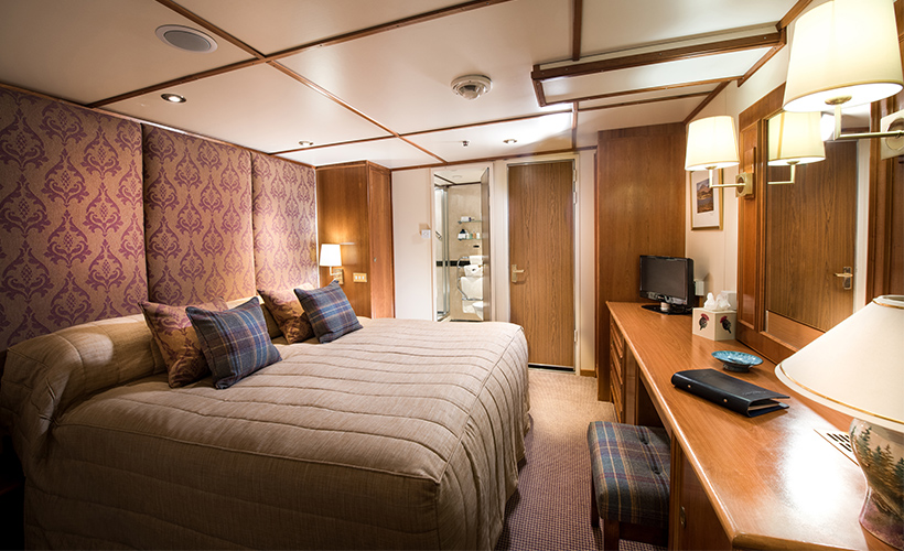 The Loch Torridon cabin on the Hebridean Princess cruise ship of Hebridean Island Cruises