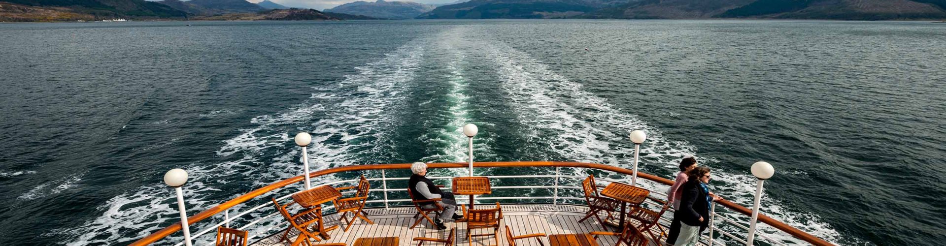 The Skye Deck on the Hebridean Princess Hebridean Island Cruises