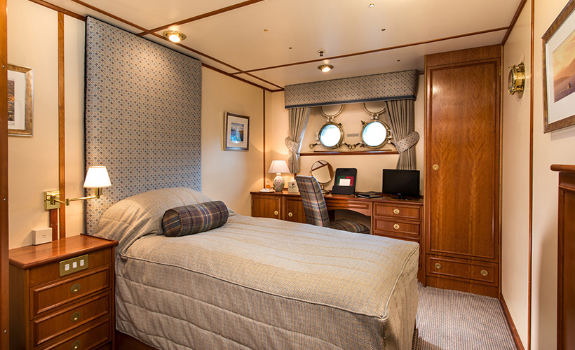 The Sound of Sleat cabin on the Hebridean Princess cruise ship of Hebridean Island Cruises