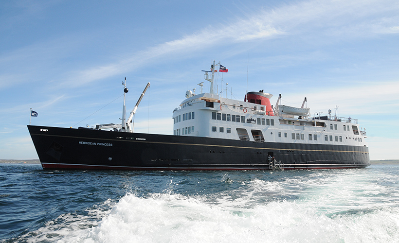 The Hebridean Princess boat sailing with Hebridean Island Cruises