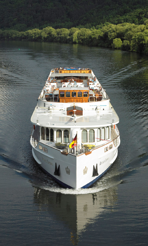 View of Royal Crown river cruiser from above
