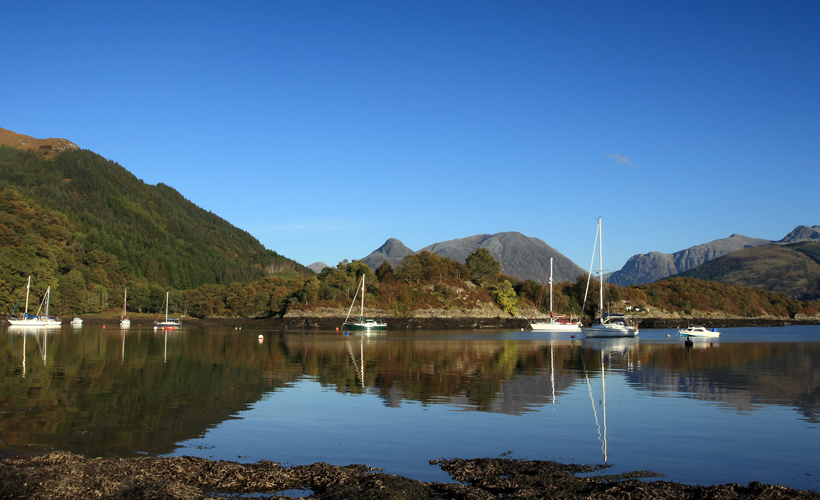 Bishop's Bay, Ballachulish and the Pap of Glencoe in Lochaber