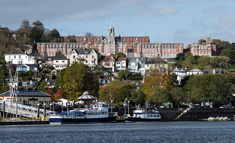 Britannia Royal Naval College in Dartmouth