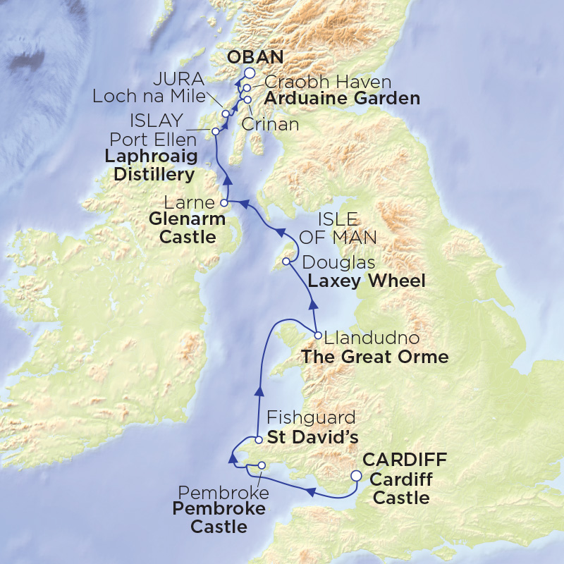 Celtic Panorama route map