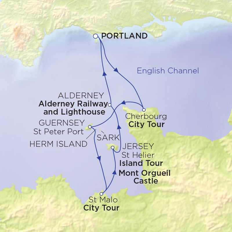 Channel Island Explorer route map