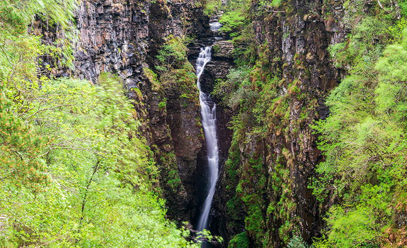 The Falls of Measach at the head of the Corrieshalloch Gorge in Ullapool