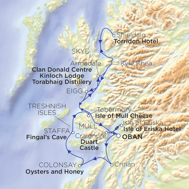 Flavours of the Hebrides map