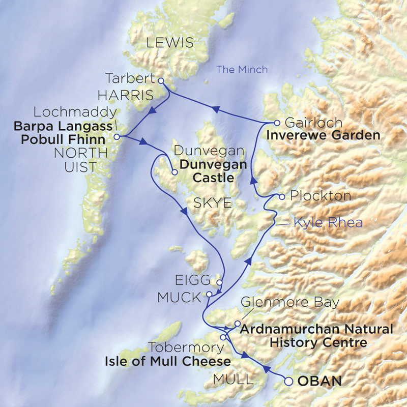 Highland and Island explorer map
