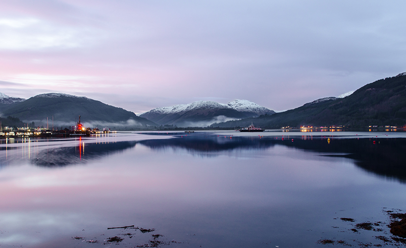 A view of Holy Loch in Argyll, Scotland