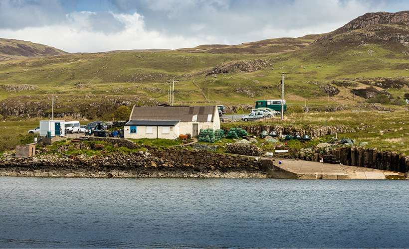 The small inner Hebridean Island of Ulva in Scotland