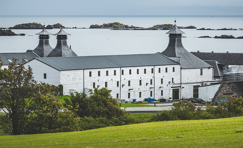 Laphroaig Distillery on Islay in Scotland