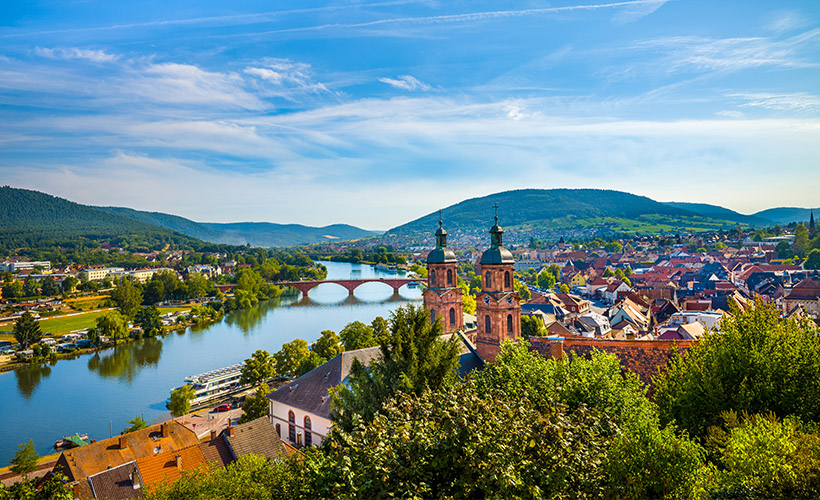 The medieval German town of Miltenberg