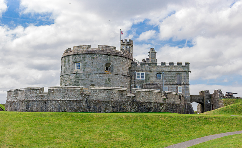 Pendennis Castle near Falmouth in Cornwall