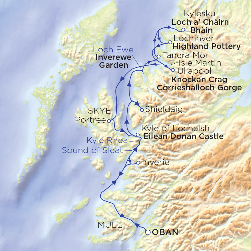 Seascapes of Sutherland and the Summer Isles route map