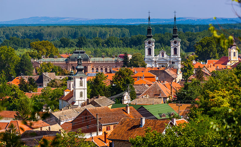 The old town of Sremski Karlovci in Serbia