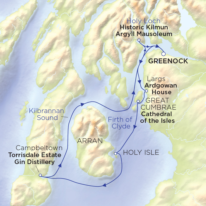 Firth of Clyde Explorer route map