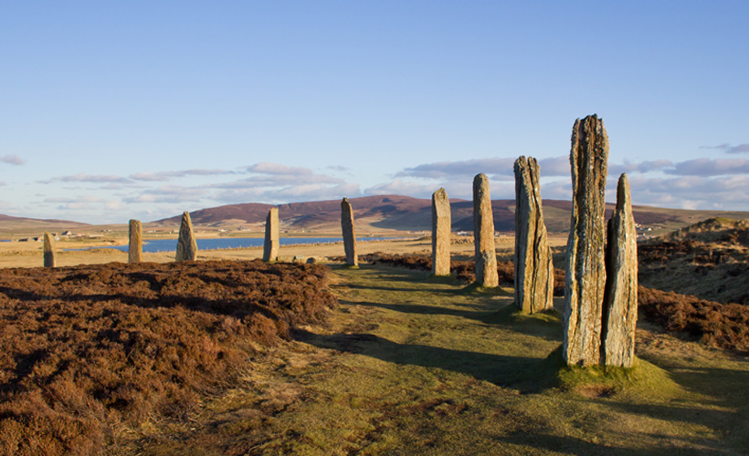 Beautiful view of the Ring of Brodgar Orkney